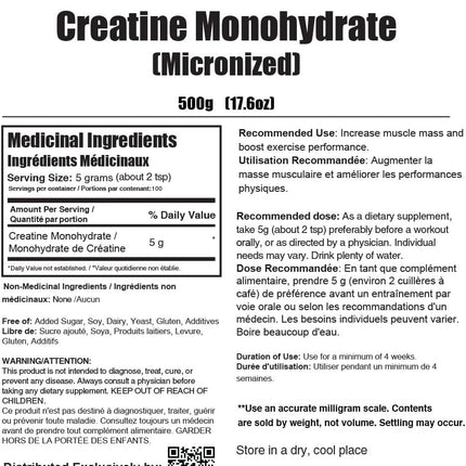 Micronized Creatine Monohydrate - usage directions