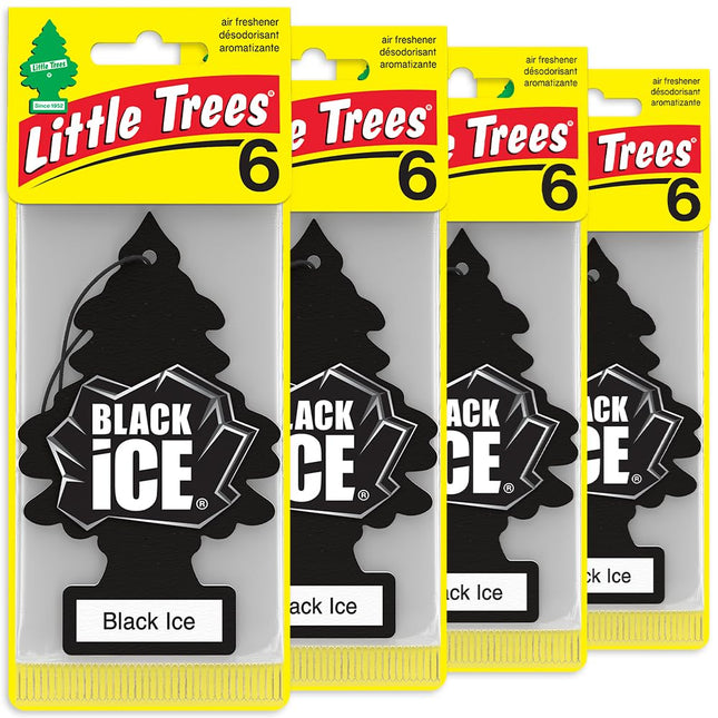 Hanging Tree Car Air Fresheners, Black Ice Scent, 24 Count