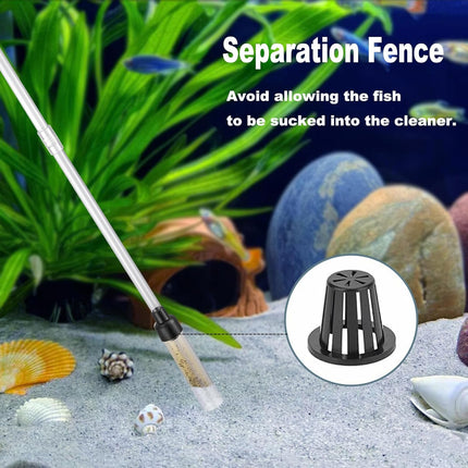Small Aquarium Gravel Cleaner with 6 ft Hose for 3-8 Gallon Tanks