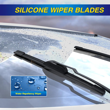 Isolate 2-in-1 Water Repellent Windshield Wiper Blades - 3 Pieces