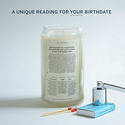AuraHaus CasaAura Birthdate Candles, April 18 - Aries Zodiac Scented Candles Birthday Gift — Home Decor & Ambiance