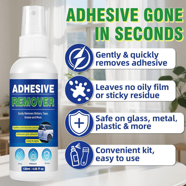 4.06 Oz Adhesive Remover with Plastic Razor Blade Scraper