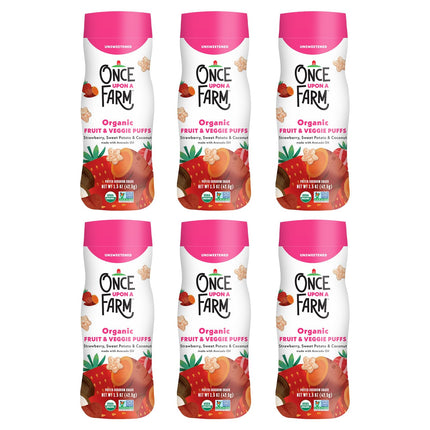 Strawberry, Coconut & Sweet Potato Puffed Sorghum Snack, 1.5 oz, Pack of 6