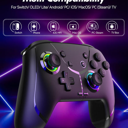 Wireless Bluetooth Game Controller with Motion, Turbo and Macro