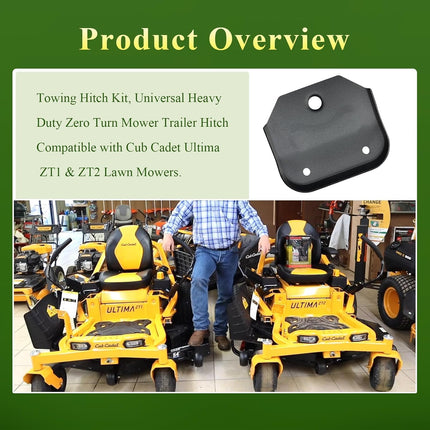Universal Heavy Duty Zero Turn Mower Trailer Hitch