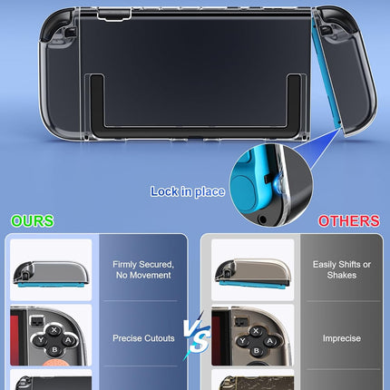 Clear Slim Hard Shell Protective Case Set for 2025 7.9-Inch Handheld Console