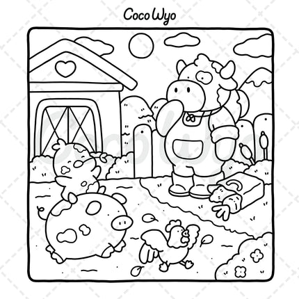 Little Cuddles Cute Animal Friends Coloring Book