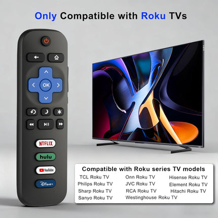 Replacement Remote Control for Roku TV Smart TVs