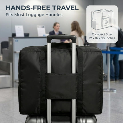 Backless Booster Seat Travel Bag in Black