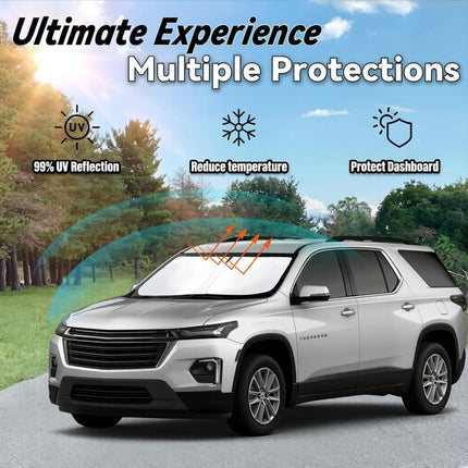 Custom Fit 2018-2026 Traverse Windshield Sun Shade