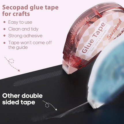 4 Pack Double Sided Tape Roller for Crafts
