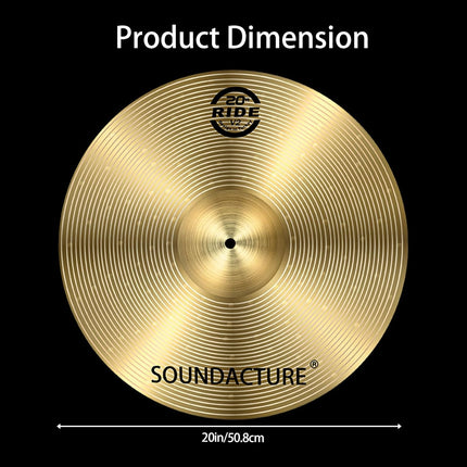 20-Inch Ride Cymbal for Drum Set