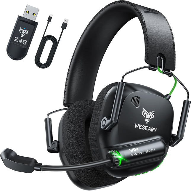 Wireless Gaming Headset for PC, PS5, PS4, Switch & Mac