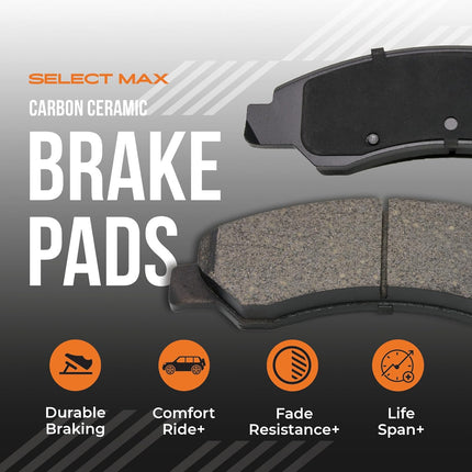 Rear Carbon Ceramic Brake Pads for 2019-2023 RAV4 and 2018-2023 Camry