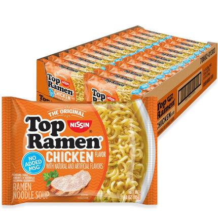Chicken Instant Ramen Noodle Soup, 3 oz, Pack of 24