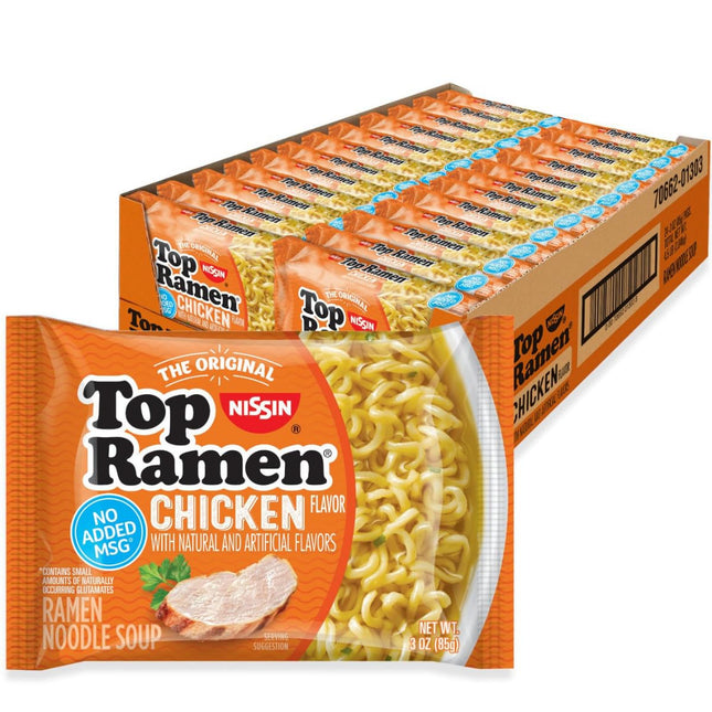 Chicken Instant Ramen Noodle Soup, 3 oz, Pack of 24