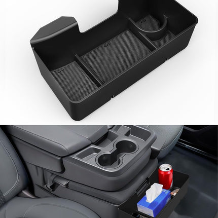 Center Console Hanging Organizer Box for Split-Bench Folding Seats