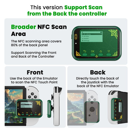 Green NFC Emulator with 1.2-Inch Screen