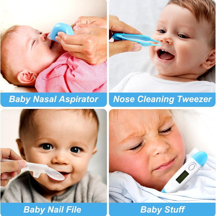 LittleNest NidoPequeño Baby Grooming Kit, Infant Safety Care Set with Hair Brush Comb Nail Clipper — Baby & Toddler