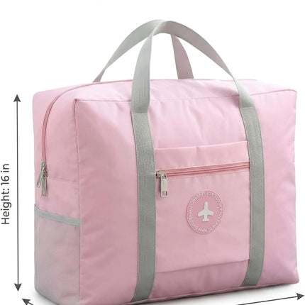 Pink Backless Booster Seat Travel Bag