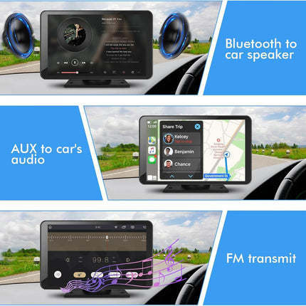 7-Inch HD Portable Wireless Touch Screen Car Stereo Receiver