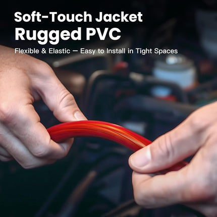 DriveForge ForjaRuta 8 Gauge Battery Cable CCA Wire Kit — Auto & Moto