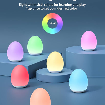 Rechargeable Egg Night Light for Kids and Nursery