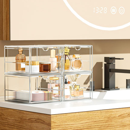GlowEssence EsenciaLuz Caktraie Versatile Acrylic Makeup Organizer, Drawer Organizer — Beauty & Self-Care