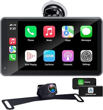 Portable 7-inch HD Car Touchscreen with Backup Camera
