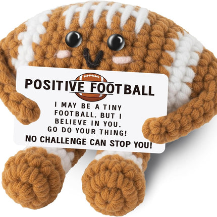 HomeChef ChefDelHogar Positive Football Crochet - Handmade Football Gifts for Men Women Son Daughter — Kitchen & Home