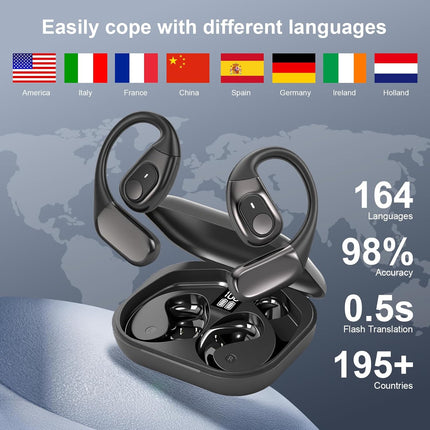 NexWave OndaNex AI Translation Earbuds Real Time, 3-in-1 Translator Earbuds 164 Languages & — Smart Tech
