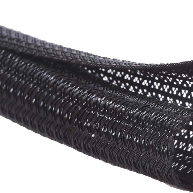 10 ft Black 1/2 Inch Split Cable Sleeve Cord Protector