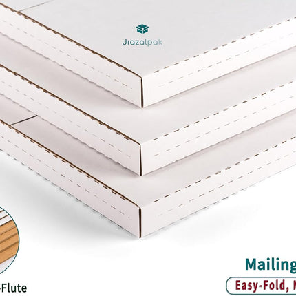 9x6x1 Inch Shipping Boxes for CD, DVD, and Book Mailing, 25 Pack