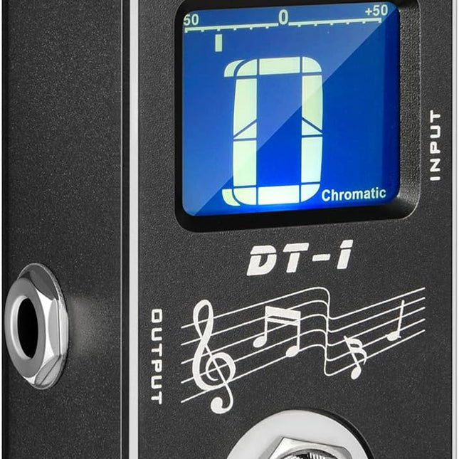 Chromatic Guitar Tuner Pedal with Pitch Indicator for Electric Guitar and Bass