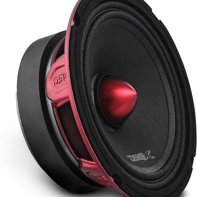 6.5-Inch Midrange Loudspeaker with Red Bullet, 4 Ohm
