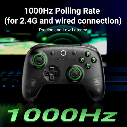 Ultimate 2C Wireless 2.4G Controller for Windows PC and Android, Transparent Black