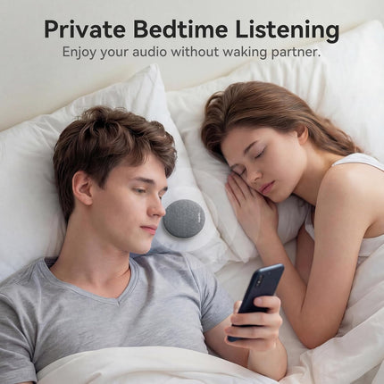 Bluetooth Under-Pillow Sleep Speaker with White Noise, Grey