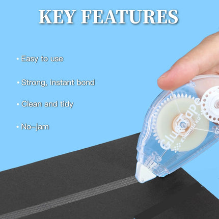 Extra-Long Glue Tape 5-Pack, 328 ft Total, Photo-Safe Acid-Free Scrapbook Tape