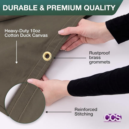 Waterproof Heavy Duty Duck Cloth Canvas Tarp Cover