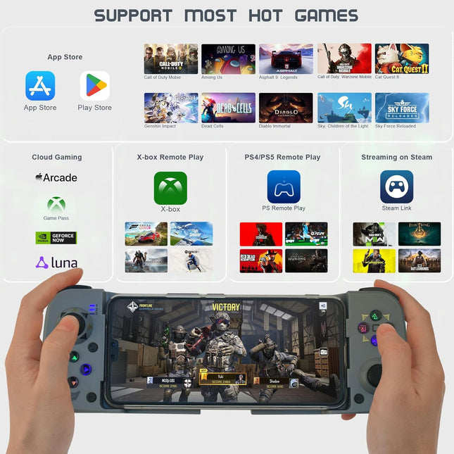 Wireless Mobile Gaming Controller with Ergonomic Design
