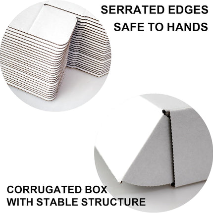 12x9x4 White Corrugated Shipping Boxes, 20-Pack