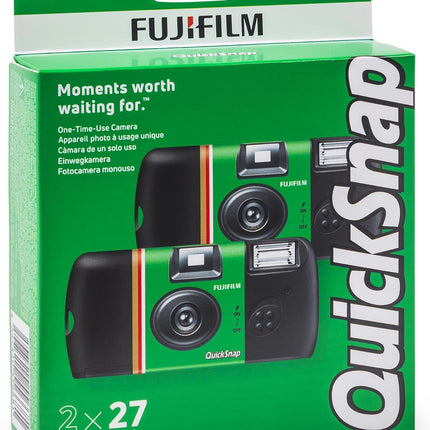 QuickSnap Flash 400 One-Time-Use Camera - 2 Pack