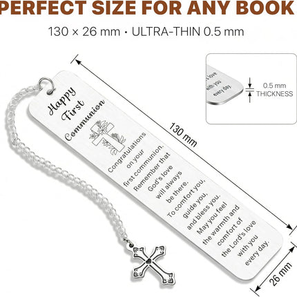 First Holy Communion Bookmark Gift for Girls and Boys