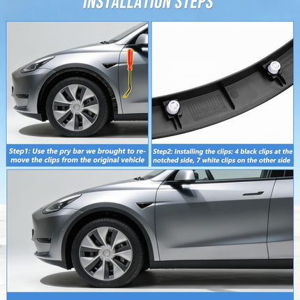 DriveForge ForjaRuta Driver Side Front Fender Trim for Tesla Model Y 2020 2021 2022 2023 2024 — Auto & Moto