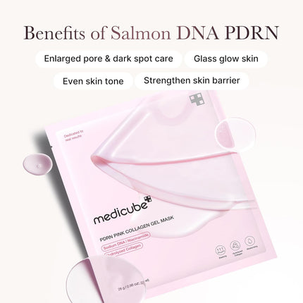 Jelly Gel Mask with Salmon DNA PDRN Pink Collagen, 28g x 4