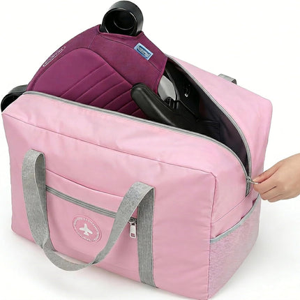 Pink Backless Booster Seat Travel Bag