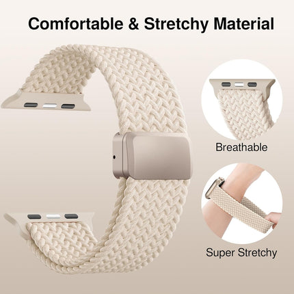 Braided Stretchy Smartwatch Band with Magnetic Sport Strap
