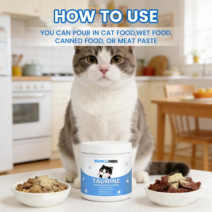 ZenPulse PulsoZen Kittysupps Taurine Powder for Cats, Immune Support, Boost Energy & Vitality, — Health & Wellness