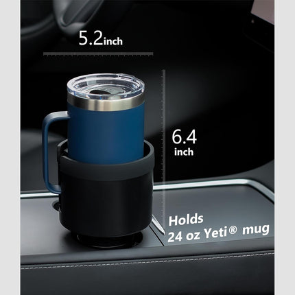 DriveForge ForjaRuta Seven Sparta Car Cup Holder Expander with Adjustable Base — Auto & Moto