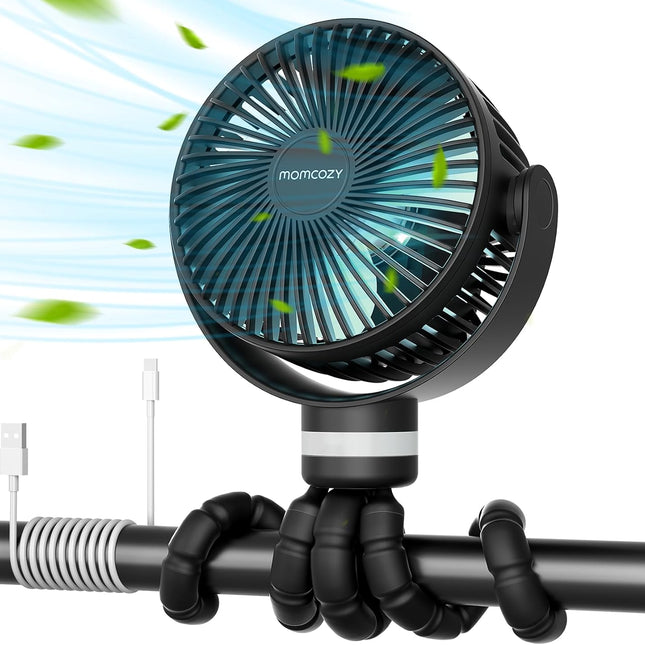 8000mAh Portable Stroller Fan with 27H Battery Life